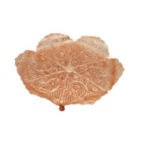 سینی و رولت خوری ملیله کاری رزگلد و نقره ای