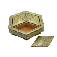 آجیل خوری طرح سه در خاتم کاری