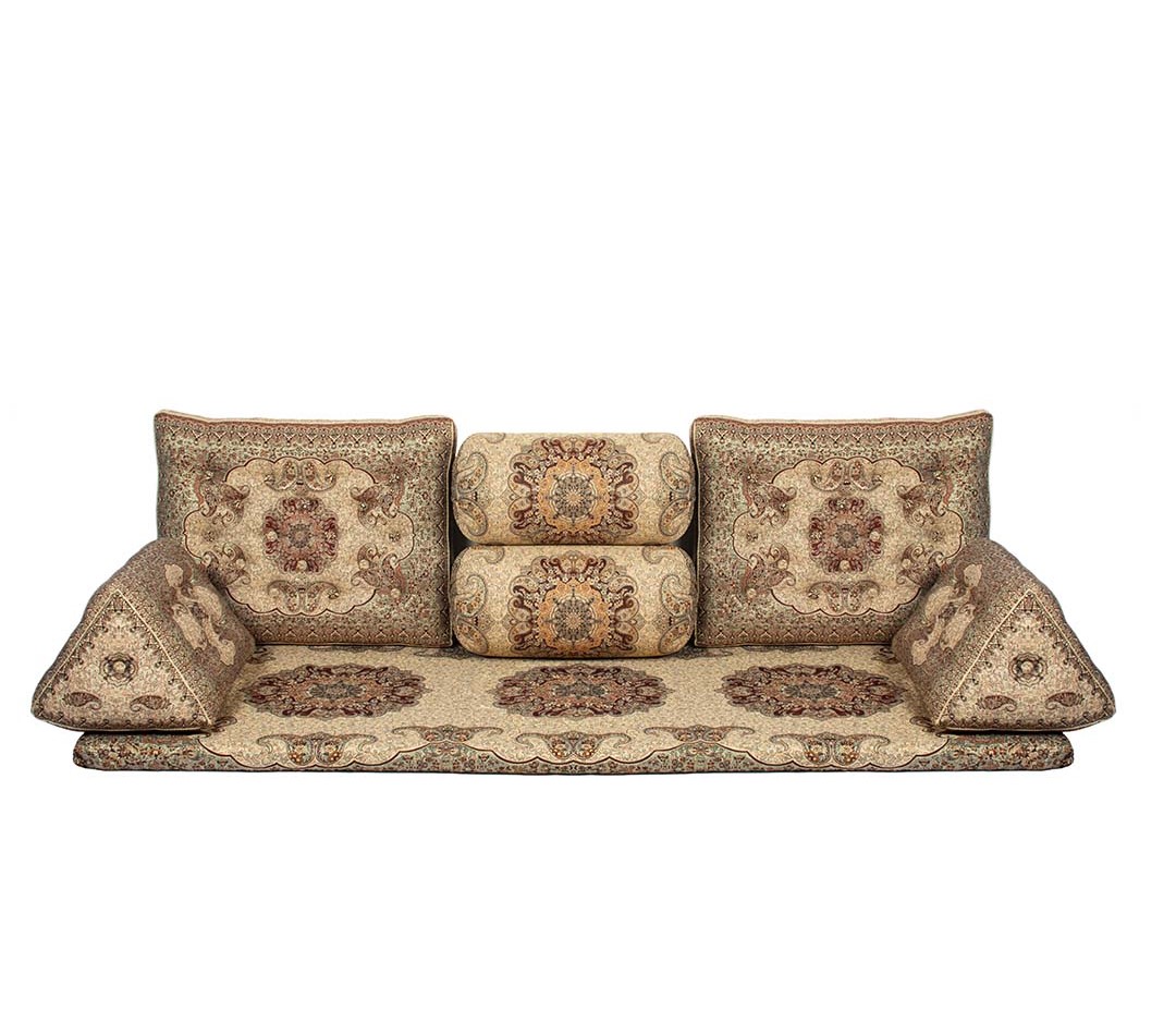 مجموعه پشتی و کناره ترمه شاه نشین - تصویر 5