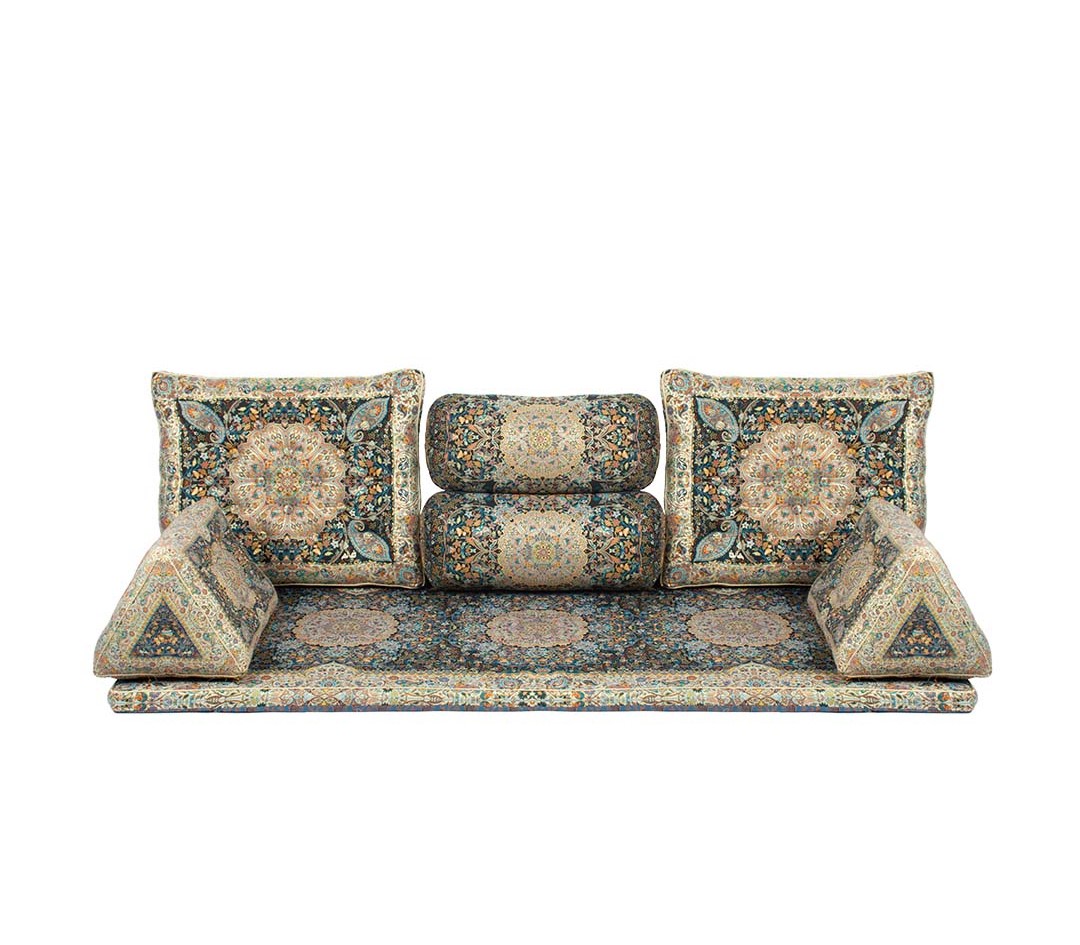 مجموعه پشتی و کناره ترمه شاه نشین - تصویر 4