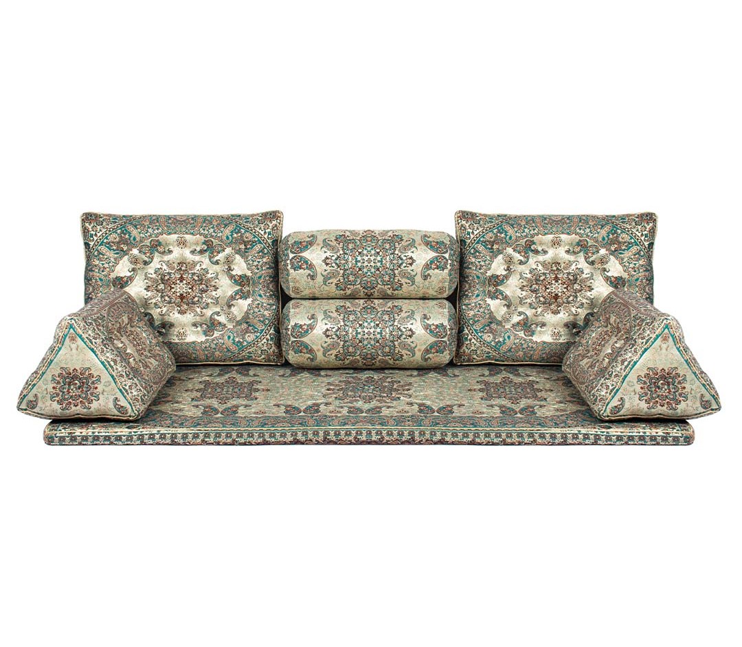 مجموعه پشتی و کناره ترمه شاه نشین