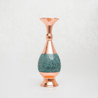 گلدان صراحی سایز 25 فیروزه کوبی