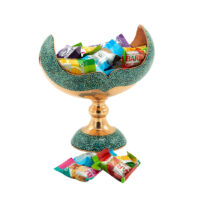 کشکول فیروزه کوبی شکلات خوری و آجیل خوری