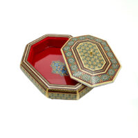 آجیل خوری هشت ضلعی خاتم کاری