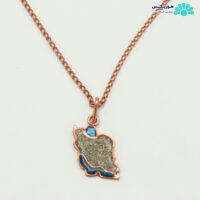 گردنبند طرح ایران شنی