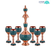 پکیج یک عدد تنگ گیلاسی (۳۶ سانتی‌متری) و شش عدد جام (۱۴ سانتی‌متری) فیروزه کوب