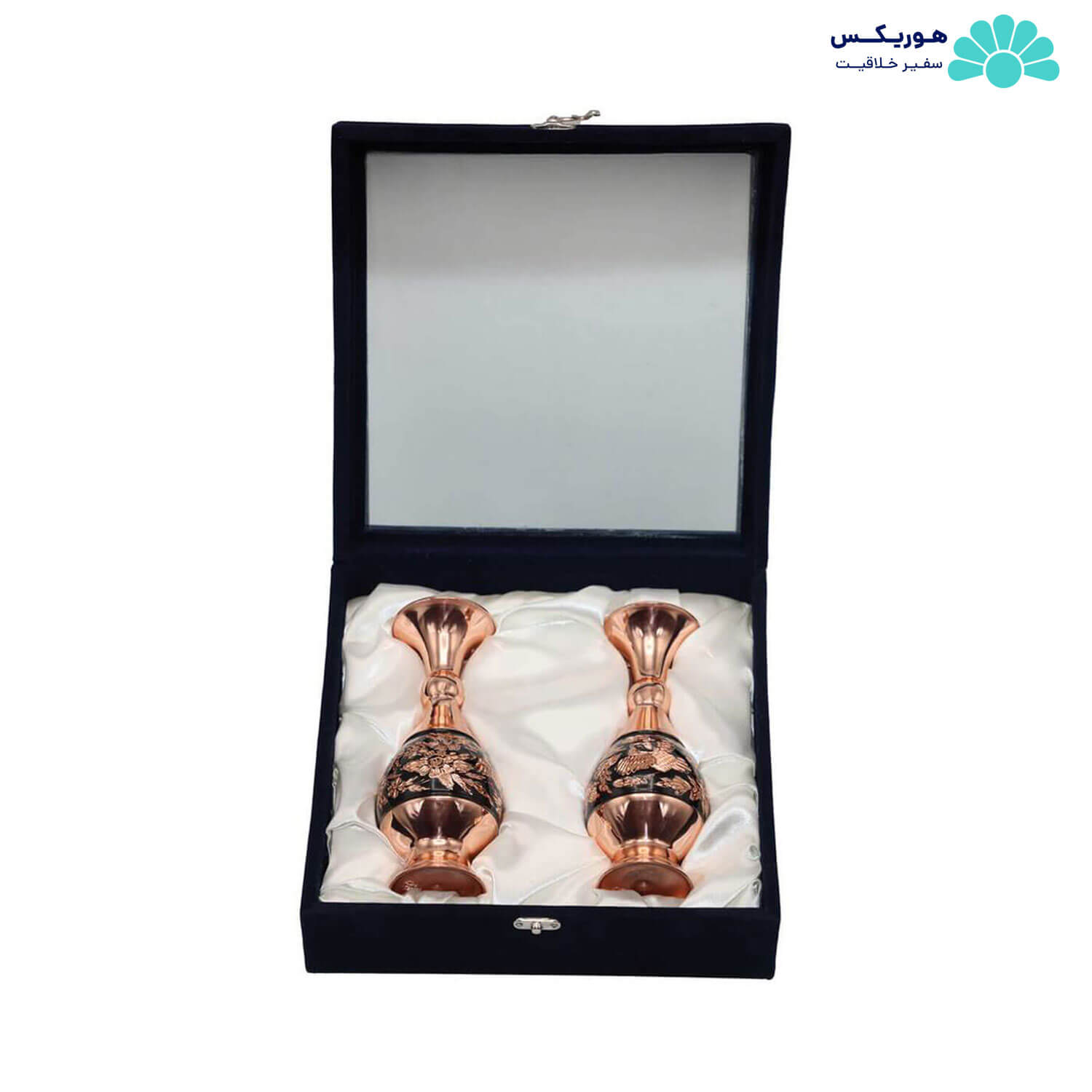 پکیج دو عدد گلدان صراحی (۱۶ سانتیمتری) الماس تراش - تصویر 3