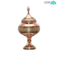 شکلات خوری (۲۰ سانتیمتری) مس و خاتم