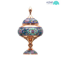 شکلات خوری (۲۰ سانتیمتری) مس و نقاشی