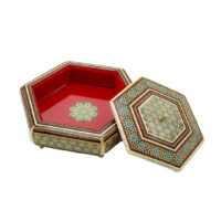 آجیل خوری شش ضلعی خاتم کاری