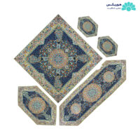 پکیج ترمه پنج تکه سرمه‌ای