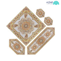 پکیج ترمه پنج تکه سفید