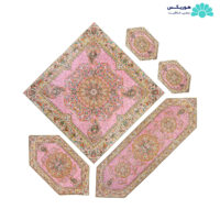 پکیج ترمه پنج تکه صورتی