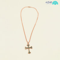 گردنبند طرح صلیب فیروزهای