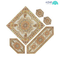 پکیج ترمه پنج تکه کرم