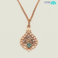 گردنبند طرح گل و مرغ