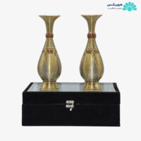 پکیج دو عدد گلدان (۲۰ سانتیمتری) خاتم کاری